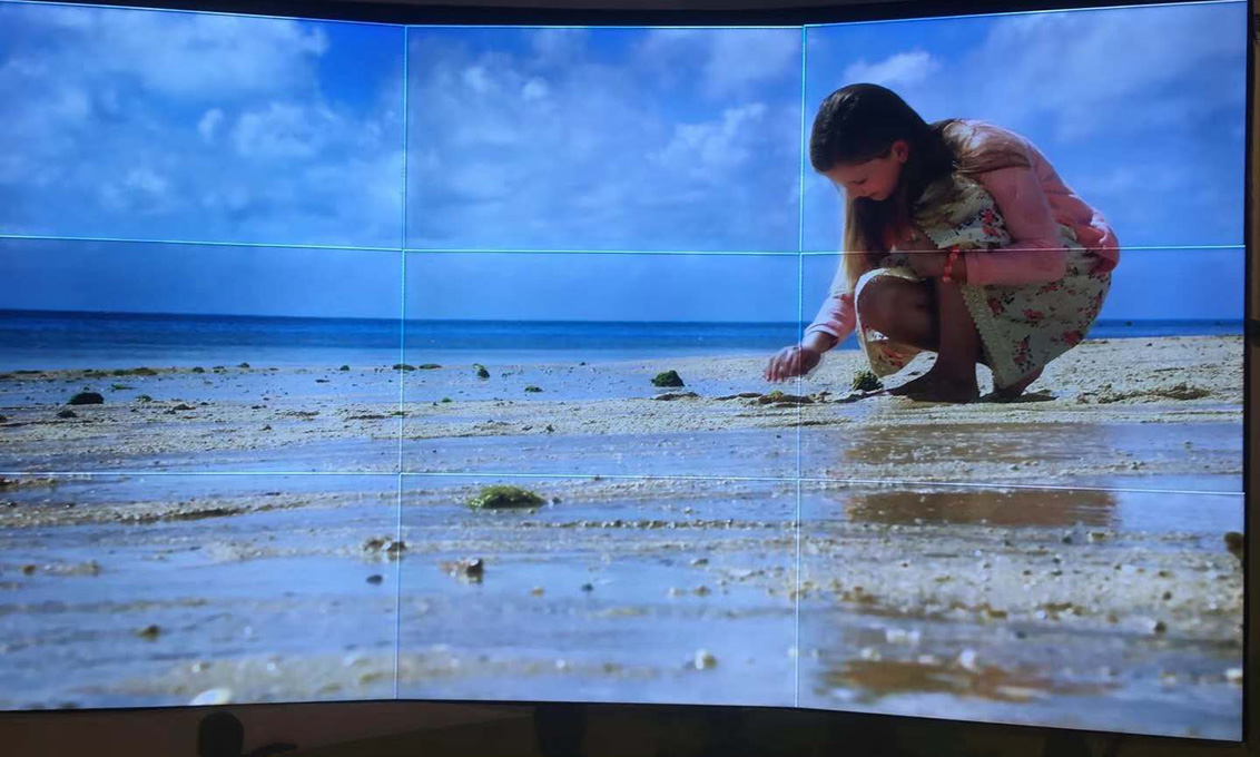 广西南宁某政府单3X3位曲面无缝拼接屏案例